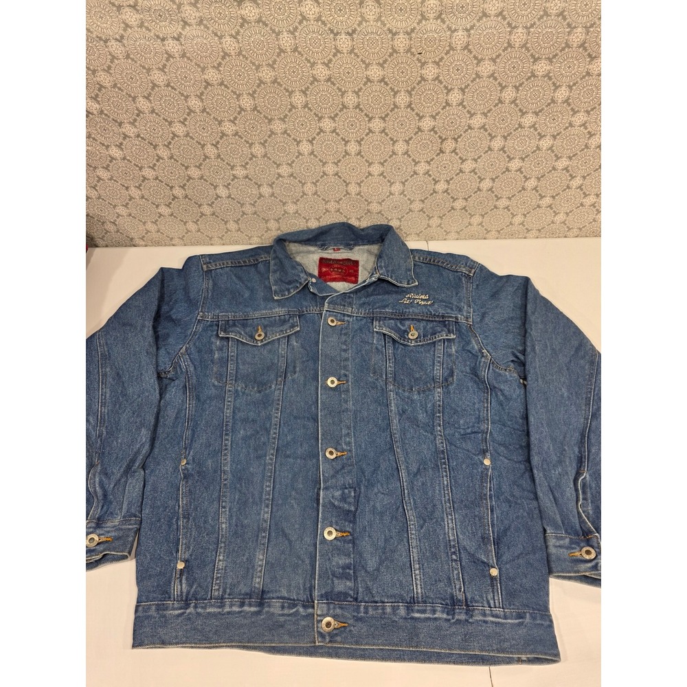 Riviera Blues Las‎ Vegas Denim Jacket Jean Vintage Embroidered Small Trucker